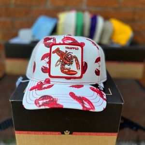 Goorin Bros Trucker hat Trapped Lobster.